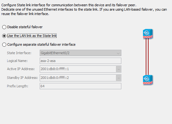 Stateful failover config