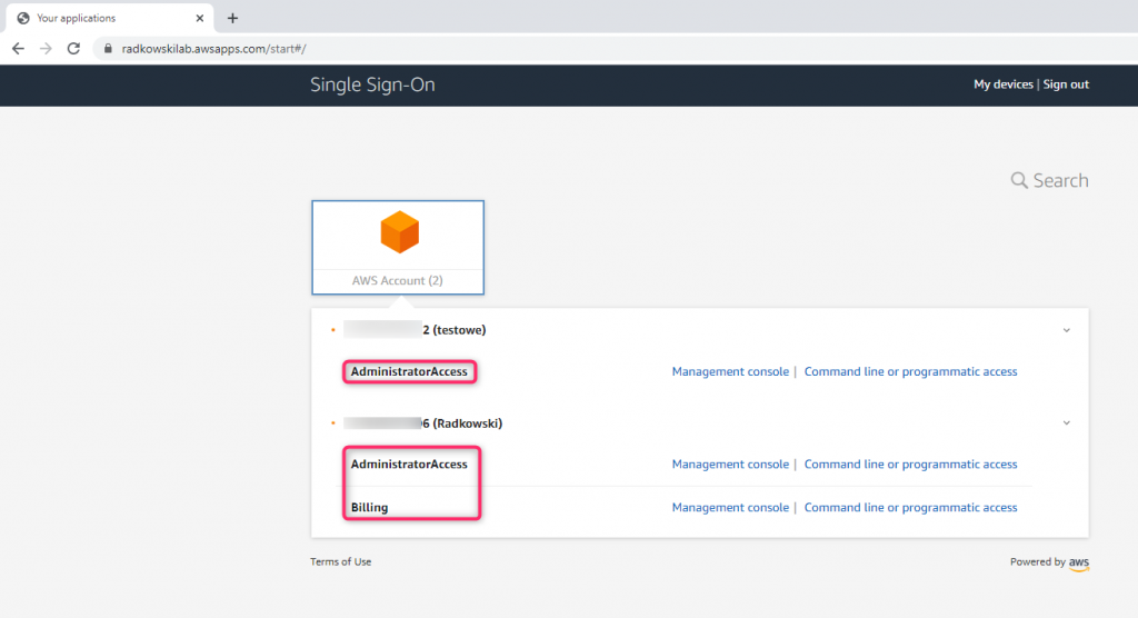 AWS-SSO-portal