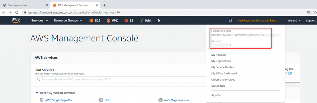 AWS-sso-user-info