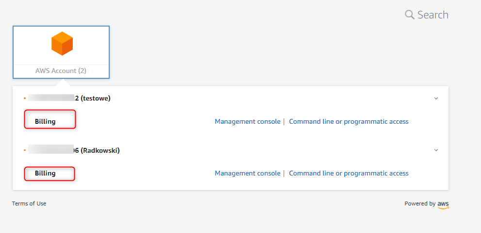 AWS-sso-select-account