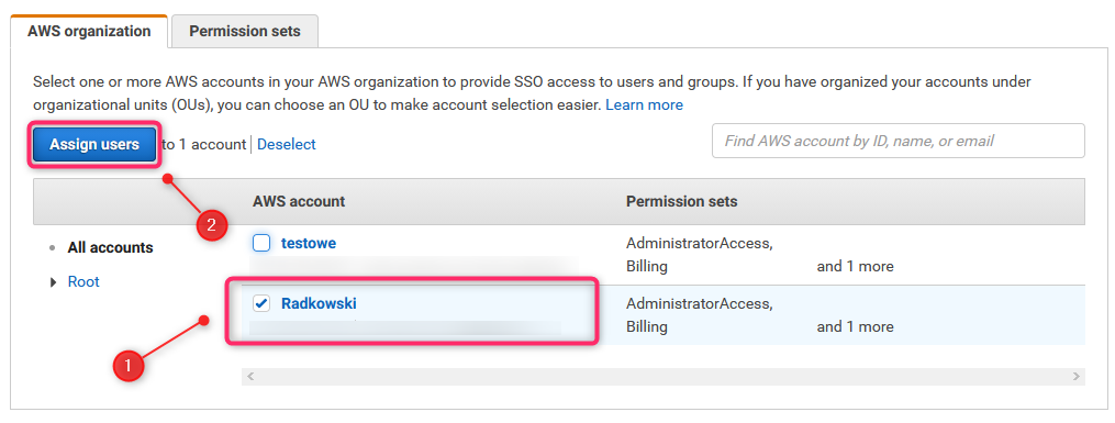 AWS-assign-users-sso