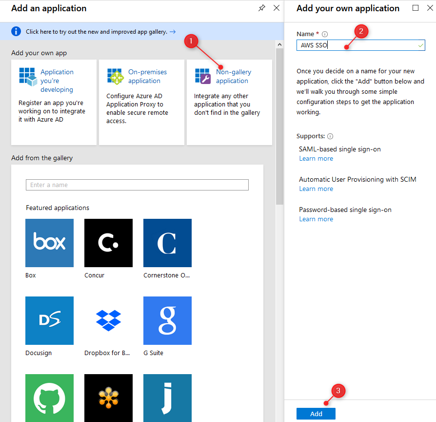 Azure-add-custom-app
