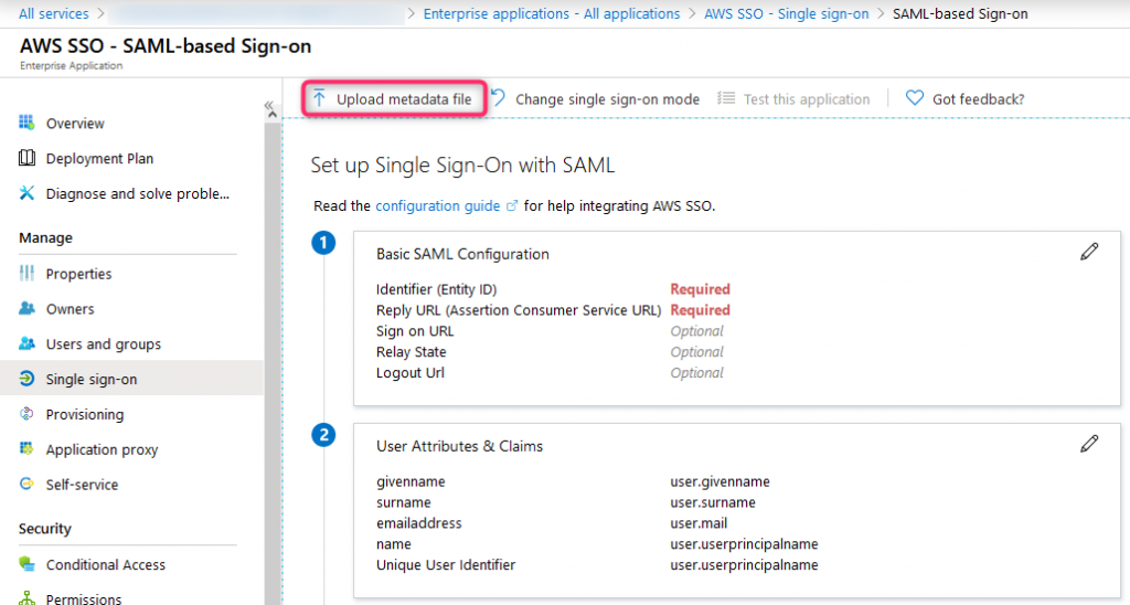 Azure-SAML